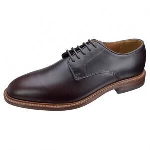 NEW PETER HUBER men's zenith plain toe oxford in brown